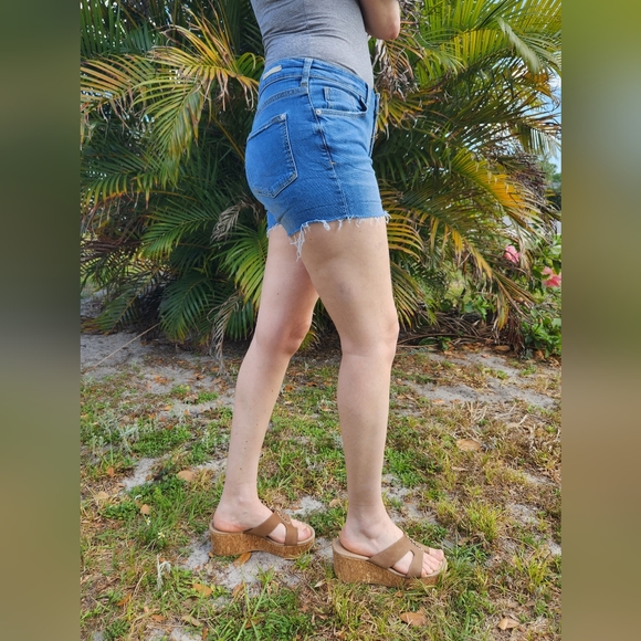 Pilcro and the letterpress, Anthropologie cutoff high rise jean shorts, size 28 - Picture 2 of 11